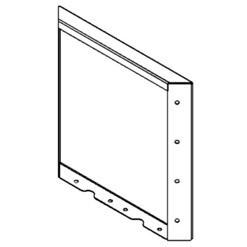 Teräksinen istutuslaatikko - Paneeli - 40 x 40 cm - RAL9005 matta (musta)