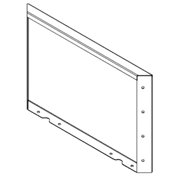 Teräksinen istutuslaatikko - Paneeli - 40 x 60 cm - RAL9005 matta (musta)