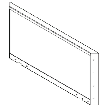 Corten-teräksinen istutuslaatikko - Paneeli - 40 x 80 cm