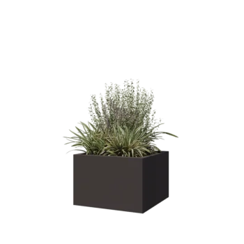 Teräksinen istutuslaatikko - Neliönmuotoiset - 60 x 60 x 40 cm - Muu RAL-väri - Ilman pohjalevyä