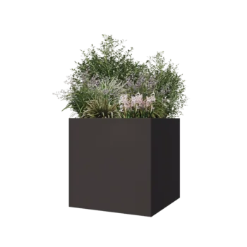 Teräksinen istutuslaatikko - Neliönmuotoiset - 70 x 70 x 70 cm - Muu RAL-väri - Ilman pohjalevyä