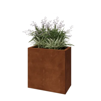 Corten-teräksinen istutuslaatikko - Suorakaiteen muotoiset - 60 x 30 x 60 cm - Ilman pohjalevyä