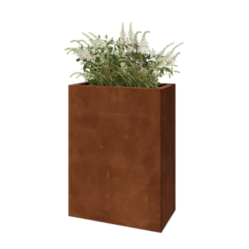 Corten-teräksinen istutuslaatikko - Suorakaiteen muotoiset - 60 x 30 x 80 cm - Ilman pohjalevyä