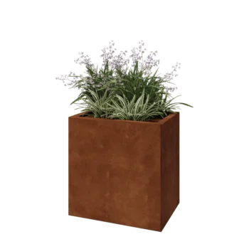 Corten-teräksinen istutuslaatikko - Suorakaiteen muotoiset - 60 x 40 x 60 cm - Ilman pohjalevyä