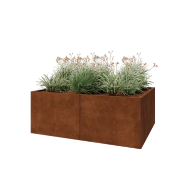 Corten-teräksinen istutuslaatikko XXL - Suorakaiteen muotoiset - 160 x 120 x 60 cm - Ilman pohjalevyä