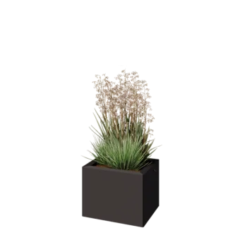 Teräksinen istutuslaatikko - Suorakaiteen muotoiset - 40 x 30 x 30 cm - Muu RAL-väri - Ilman pohjalevyä