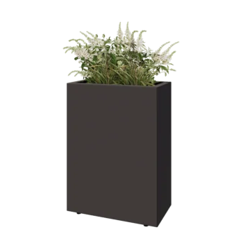 Teräksinen istutuslaatikko - Suorakaiteen muotoiset - 60 x 30 x 80 cm - Muu RAL-väri - Pohjalevyllä - Jaloilla
