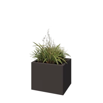 Teräksinen istutuslaatikko - Suorakaiteen muotoiset - 50 x 40 x 40 cm - RAL7016 matta (antrasiitinharmaa) - Ilman pohjalevyä