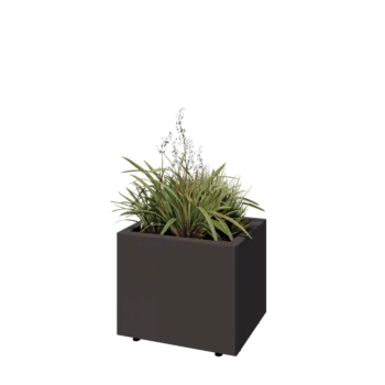 Teräksinen istutuslaatikko - Suorakaiteen muotoiset - 50 x 40 x 40 cm - Muu RAL-väri - Pohjalevyllä - Jaloilla