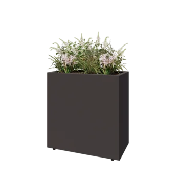Teräksinen istutuslaatikko - Suorakaiteen muotoiset - 80 x 40 x 80 cm - Muu RAL-väri - Pohjalevyllä - Jaloilla
