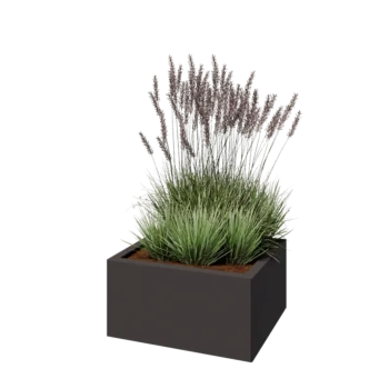 Teräksinen istutuslaatikko - Suorakaiteen muotoiset - 60 x 50 x 30 cm - Muu RAL-väri - Ilman pohjalevyä