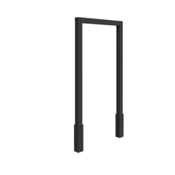 Teräksinen pergola - Suora - 150 x 230 cm - Muu RAL-väri - Betonijalalla