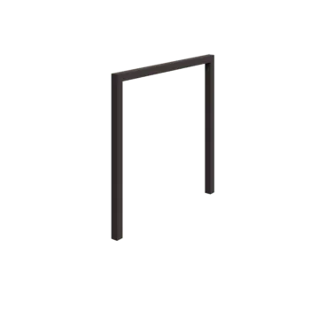 Teräksinen pergola - Suora - 250 x 230 cm - RAL7016 matta (antrasiitinharmaa) - Ilman betonijalkaa