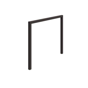 Teräksinen pergola - Suora - 300 x 230 cm - RAL7016 matta (antrasiitinharmaa) - Ilman betonijalkaa