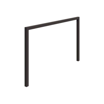Teräksinen pergola - Suora - 400 x 230 cm - RAL7016 matta (antrasiitinharmaa) - Ilman betonijalkaa