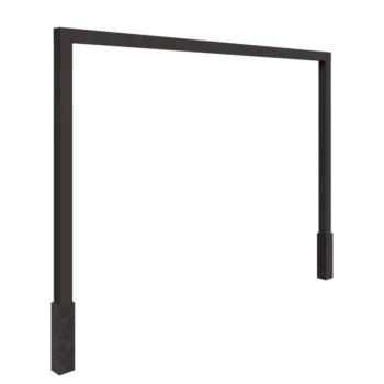 Teräksinen pergola - Suora - 400 x 230 cm - Muu RAL-väri - Betonijalalla