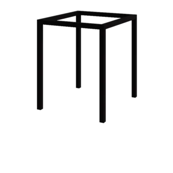 Teräksinen pergola - Neliönmuotoiset - 224 x 200 x 230 cm - RAL9005 matta (musta) - Ilman betonijalkaa