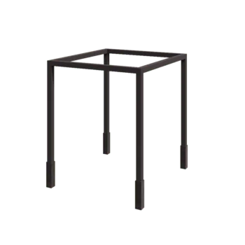 Teräksinen pergola - Neliönmuotoiset - 274 x 250 x 230 cm - RAL7016 matta (antrasiitinharmaa) - Betonijalalla