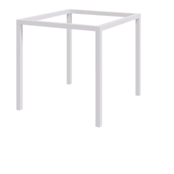 Teräksinen pergola - Neliönmuotoiset - 274 x 250 x 230 cm - RAL9010 matta (valkoinen) - Ilman betonijalkaa