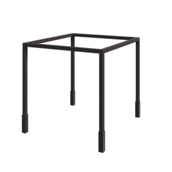Teräksinen pergola - Neliönmuotoiset - 324 x 300 x 230 cm - RAL7016 matta (antrasiitinharmaa) - Betonijalalla
