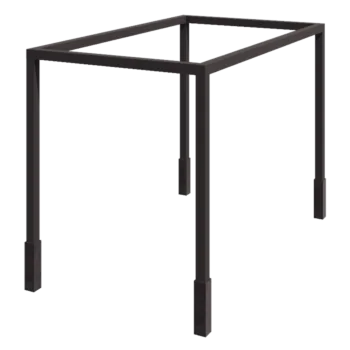 Teräksinen pergola - Neliönmuotoiset - 424 x 250 x 230 cm - Muu RAL-väri - Betonijalalla