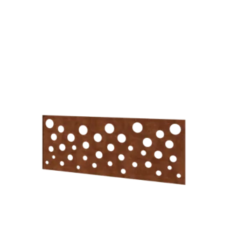 Corten-teräksinen aita H - Paneeli B - 120 x 47,5 cm