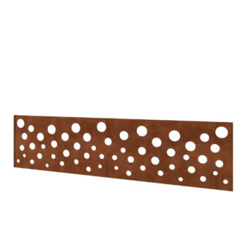 Corten-teräksinen aita H - Paneeli B - 180 x 47,5 cm