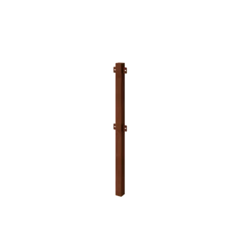 Corten-teräksinen koristeaita - Välitolppa - 110 cm