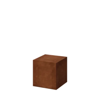 Corten-teräksinen sokkeli - Ohio - 40 x 40 x 40 cm