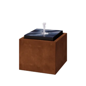 Corten-teräksinen suihkulahde - Orin - 50 x 50 x 40 cm - Ilman LED-valaistusta