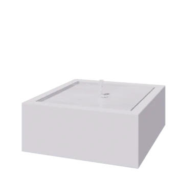 Alumiininen suihkulahde - Lyra - 120 x 120 x 40 cm - RAL9010 matta (valkoinen) - LED-valaistuksella