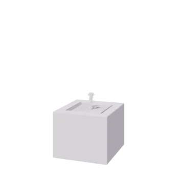 Alumiininen suihkulahde - Lyra - 50 x 50 x 40 cm - RAL9010 matta (valkoinen) - LED-valaistuksella