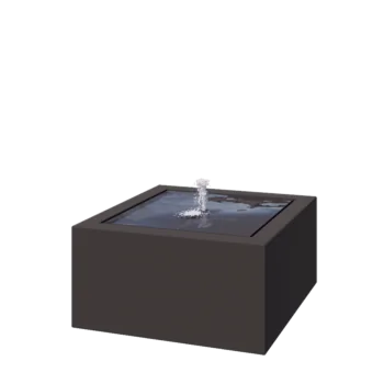 Alumiininen suihkulahde - Lyra - 80 x 80 x 40 cm - Muu RAL-väri - LED-valaistuksella